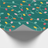 Papier Cadeau Lumières de Noël multicolores (Coin)