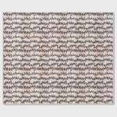 Papier Cadeau Lumières de sapin de Noël (Plat)