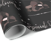 Papier Cadeau Lumières de script de livraison spéciale sarcastiq (Coin rond)