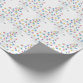 Papier Cadeau Lumières des arbres de Noël (Coin)