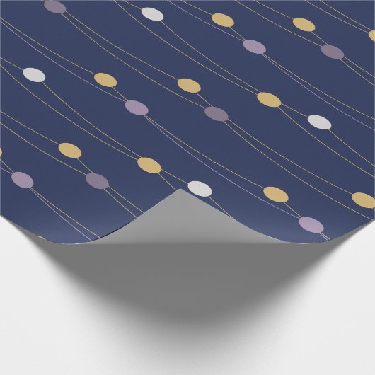 Papier Cadeau Lumières Festives Scandinaves Papier d'enveloppeme (Coin)