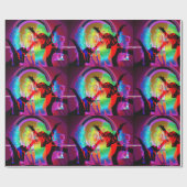 Papier Cadeau Luminosité Dans La Fête De Danse Sombre (Plat)