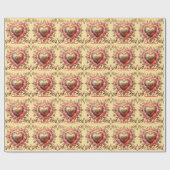 Papier Cadeau "Luminous Heart Harmony" (Plat)
