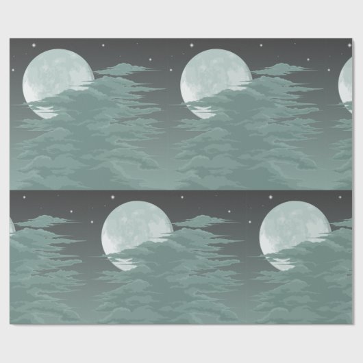 Papier Cadeau Lune (Plat)