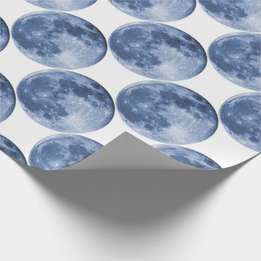 Papier Cadeau lune bleue (Coin)