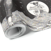 Papier Cadeau Lune céleste ciel Univers Dieu Nuit Illustration (Coin rond)