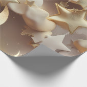 Papier Cadeau – Lune Céleste Crème de Luxe (Coin)