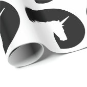 Papier Cadeau Lune de licorne (Coin rond)