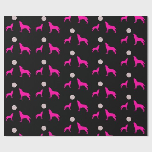 Papier Cadeau Lune de loup (Plat)