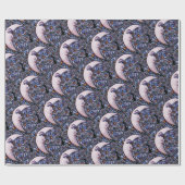 Papier Cadeau Lune Enfant Lune Déesse Art Lune Enfant Violet (Plat)