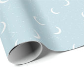 Papier Cadeau Lune et constellations (Coin rond)