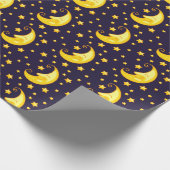 Papier Cadeau Lune et étoiles (Coin)
