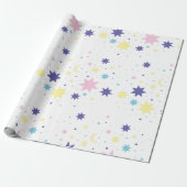 Papier Cadeau Lune et étoiles. (Déroulé)