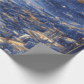 Papier Cadeau Lune Starry Dreamland Mythique Bleu Design (Coin)