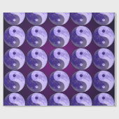 Papier cadeau Lune Violette Yin Yang (Plat)