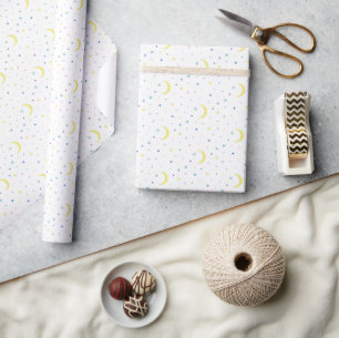 Papier Cadeau Lunes et étoiles.