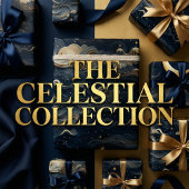 Papier Cadeau Lune's Journey : Celestial 3D Night Sky Design