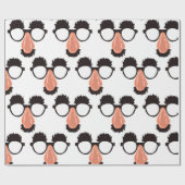 Papier Cadeau Lunettes amusantes (Plat)