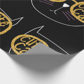 Papier Cadeau Lunettes de chat Graphic Parties scintillant or Ki