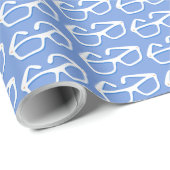 Papier Cadeau Lunettes de nerd cool (Coin rond)