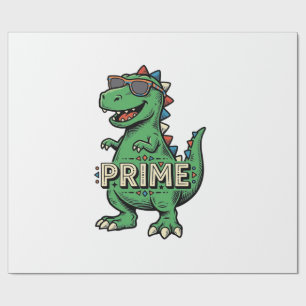 Papier Cadeau Lunettes de soleil dinosaure vintage Prime Cartoon