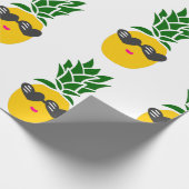 Papier Cadeau lunettes de soleil en forme de coeur kawaii ananas (Coin)