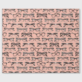 Papier Cadeau Lunettes de vue rose pâle, Lunettes de vue, Vêteme (Plat)