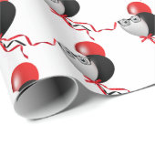 Papier Cadeau Lunettes De Vue Sur Bouquet De Balloon (Coin rond)