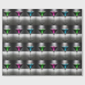 Papier Cadeau Lunettes Martini (Plat)
