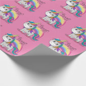 Papier Cadeau L'Unicorne de la licorne douce aux yeux roses (Coin)