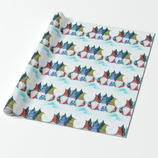Papier Cadeau Lutins (Déroulé)