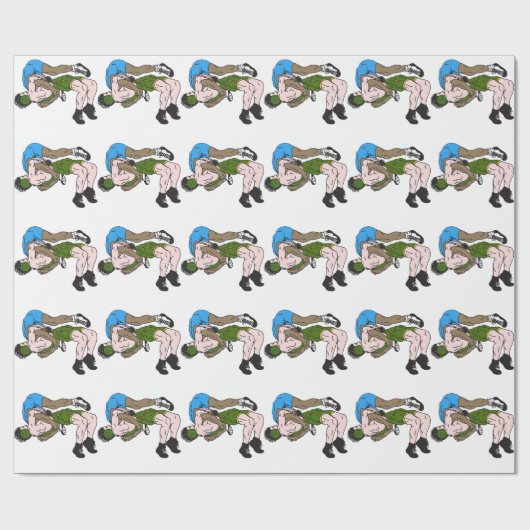 Papier Cadeau Lutte (Plat)