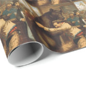 Papier Cadeau Lutte occidentale sauvage de PIÈCE EN T (Coin rond)