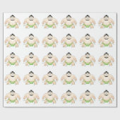 Papier Cadeau Lutteur de sumo (Plat)