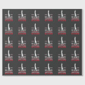 Papier Cadeau Lutteur luttant le cadeau mignon pour le lutteur (Plat)