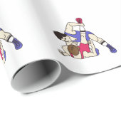 Papier Cadeau Lutteurs (Coin rond)