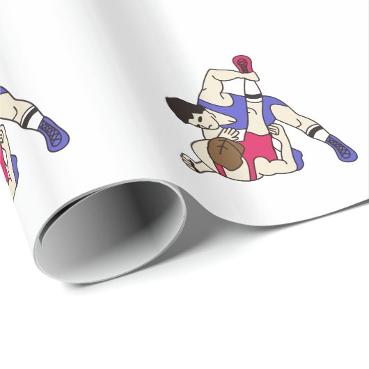 Papier Cadeau Lutteurs (Coin rond)