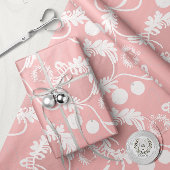 Papier Cadeau Lux Christmas Elegant Baubles on Pink