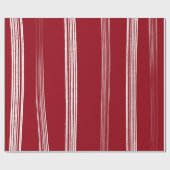 Papier Cadeau Lux Christmas White Stripes sur le papier d'envelo (Plat)