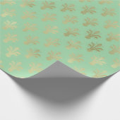 Papier Cadeau Lux Gold Fleur de Lis et Green Ash (Coin)