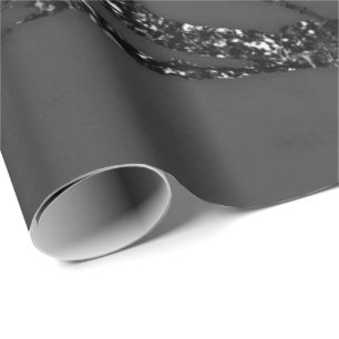Papier Cadeau Lux noir gris de pierre de marbre de parties