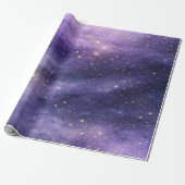 Papier Cadeau Luxe Céleste à la Lavande (Déroulé)