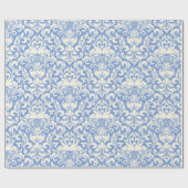 Papier Cadeau Luxe Damask Romantique Swan Love (Plat)