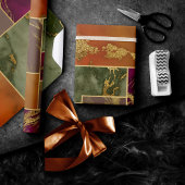 Papier Cadeau Luxe d'automne | Joyau d'or géométrique Marbre de