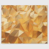 Papier Cadeau Luxe design moderne or polygone arrière - plan 3d (Plat)