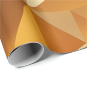 Papier Cadeau Luxe design moderne or polygone arrière - plan 3d (Coin rond)