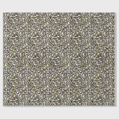 PAPIER CADEAU LUXE LEOPARD ANIMAL ANNIVERSAIRE MARIAGE WRAP (Plat)