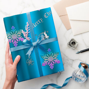 Papier Cadeau Luxurious Blue Christmas