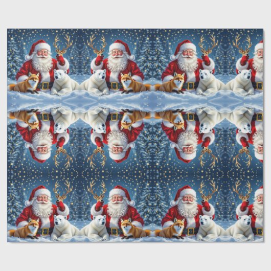 Papier Cadeau luxury christmas gift Wrapping Paper (Plat)