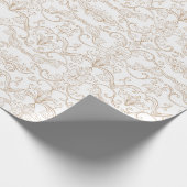 Papier Cadeau Luxury Gold Damask Seamless  (Coin)